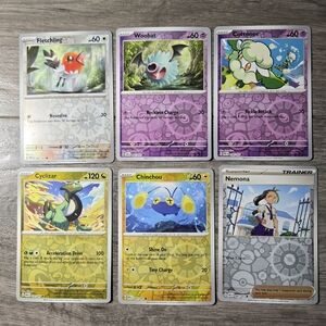 Pokemon Trading Cards Reverse Holo X6